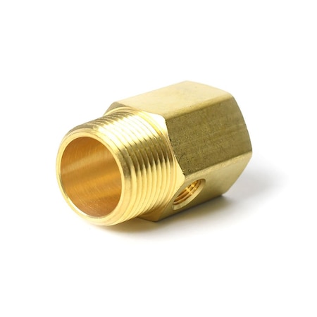 Thrifco Plumbing Adapter, FIP x MIP x FIP, 3/4 in x 3/4 in x 1/8 in Pipe Size, Brass 4400716